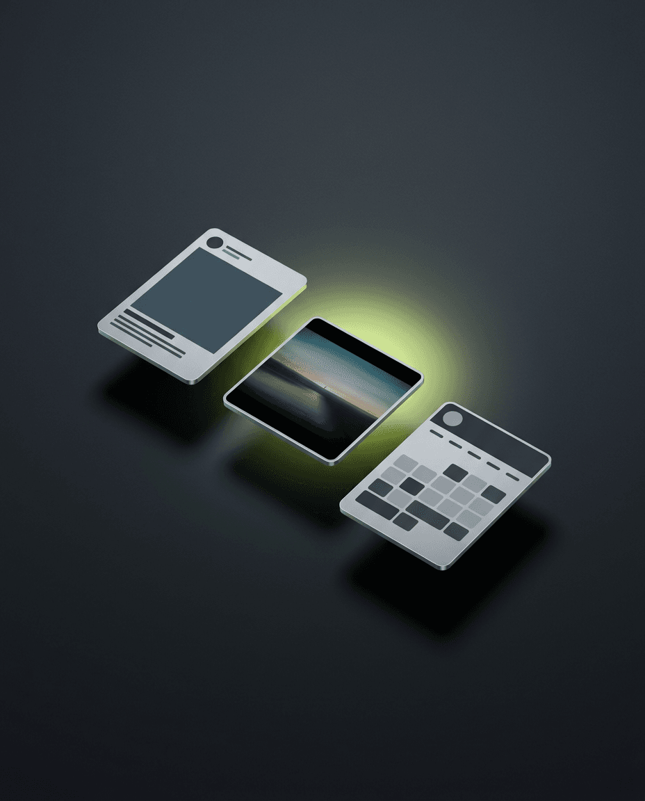 AI-generated content cards