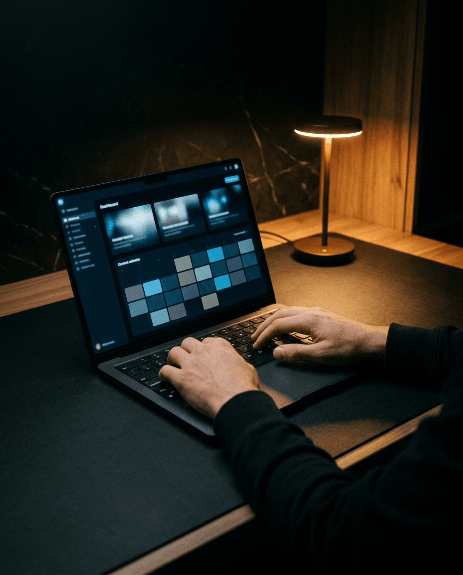 BlinkSpot content calendar dashboard